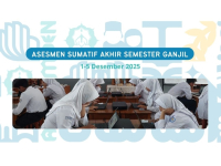 Asesmen Sumatif Akhir Semester Ganjil Berbasis IT diikuti Seluruh Siswa SMP-Pesantren Al-Ma’moen