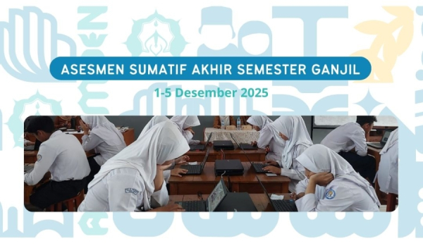 Asesmen Sumatif Akhir Semester Ganjil Berbasis IT diikuti Seluruh Siswa SMP-Pesantren Al-Ma’moen
